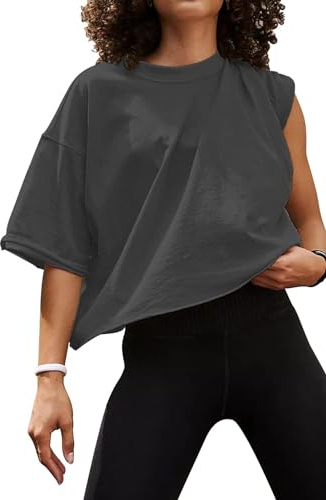 AirMood Oversize Allenamento Crop Tshirt Top Oversize Casual