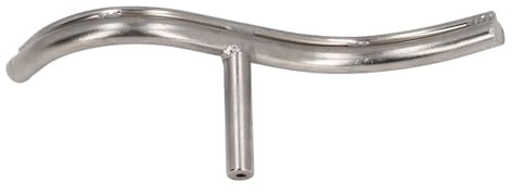 Curved Lathe Tool Rest, S Shaped Stainless Steel Blade, 5/8 Inch Post Lathe Tool Rest Holder, Easy to Use, Suitable for 16mm Base, for Woodworking
