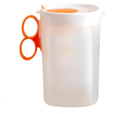 Water Pitcher,2.2L Water Pitcher Lid Juice Pitcher | High Capacity Anti-Scald Handle Fridge Drink Containers for Beer, Iced Tea, Milk, Boiled Water