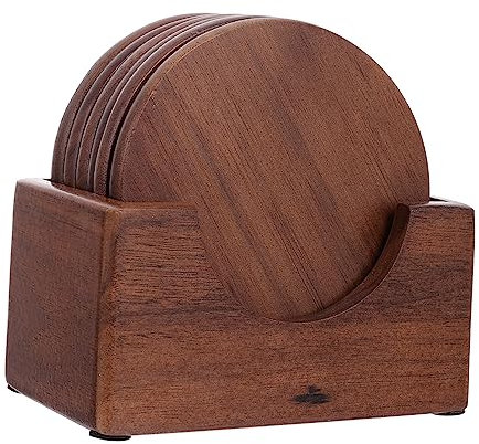 Generisch 1 Set Untersetzer Rundes Für Büro Dunkles Tassen Tischsets Tischsets Für Küche Tassenunterlage Runde Tischsets Teetassenkissen Rundes Tischset Für Auto