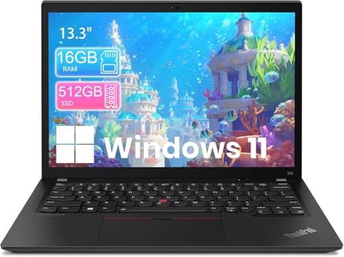 Lenovo ThinkPad X13 FHD Laptop Computer, Intel Core i5-10310U, 16GB RAM, 512GB SSD, HDMI, Thunderbolt, Japaness Keyboard, Windows 11 Pro (Refurbished)