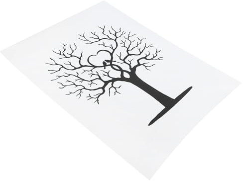 Jelquix Arbre à Empreintes Digitales, Peinture Créative D'empreintes Digitales pour Les Fêtes de Mariage, Anniversaires, Fêtes Prénatales, Cérémonie de Remise des Diplômes, Décoration Murale, Toile