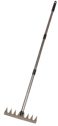 SZLIFE Râteau à désherber, cultivateur agricole, houe, outil pour ameublir la terre dans le jardin, Style D