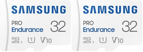 Samsung Pro Endurance Carte mémoire microSDXC UHS-I U3, 32 Go, Vitesse de Lecture Jusqu’à 100 Mo/s, avec Adaptateur, MB-MJ32KA (Lot de 2)