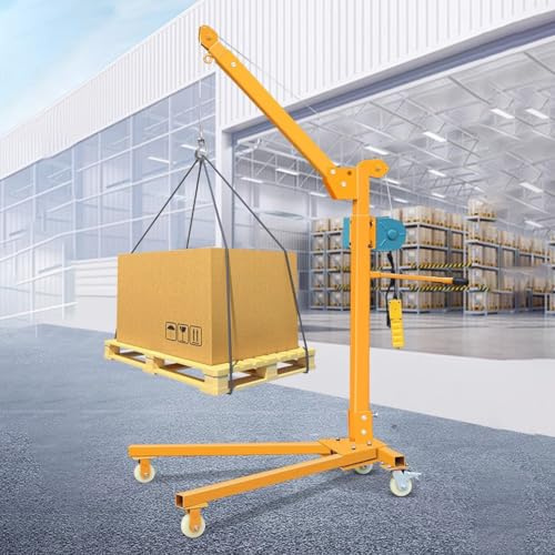 500kg Electric Hoist C - Portable, Foldable Lift for Indoor/Outdoor Use, Detachable Tool on Wheels for Auto Repair & Heavy-Du Engine Lifting