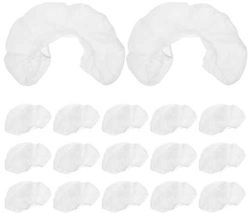 GETAJGHSD 50 Stück U förmige Kissenbezüge aus Vliesstoff Atmungsaktiv und Hygienisch Passend für Kopf und Gesicht bei Kosmetik und Fußpflege