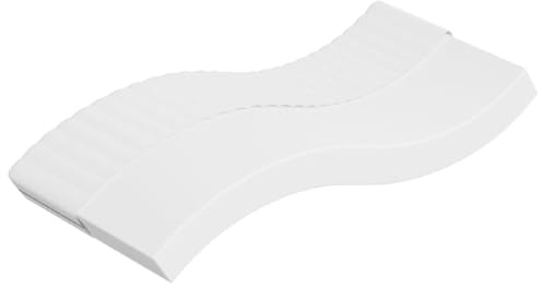 Cartvyn Skummadrass medelmjuk 90 x 200 cm, rullmadrass med ventilerande överdrag, tvättbar upp till 40 C, dubbelsidig, ergonomisk för enkelsäng, vikbar madrass, topp, sovunderlag