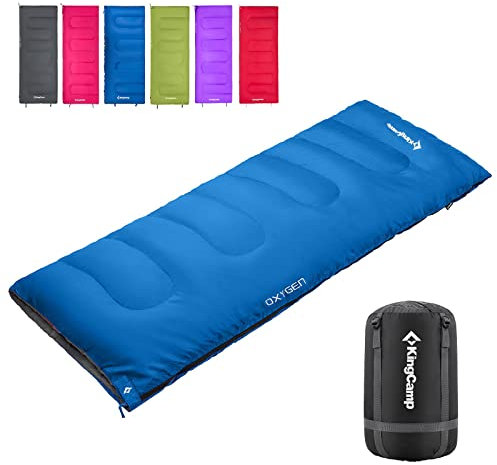 KingCamp Schlafsack Outdoor Warmer Deckenschlafsack für Erwachsene 3 Jahreszeiten leicht zu tragen wasserabweisend & warm für Erwachsene beim Camping & Outdoor Kleines Packmaß