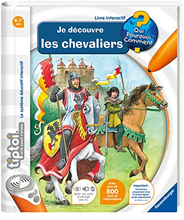 Ravensburger- tiptoi®- Livre interactif - Je découvre les chevaliers - Jeu éducatif électronique, sans écran - A partir de 4 ans - version française - 00 603