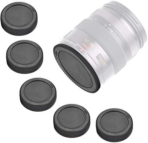 5-teilige hintere Objektivkappe, Kunststoffkamera-Abdeckung der hinteren Objektivkappe für Lumix DMC-GF3/2/1 G10/3/2/1 GH2 Micro 4/3