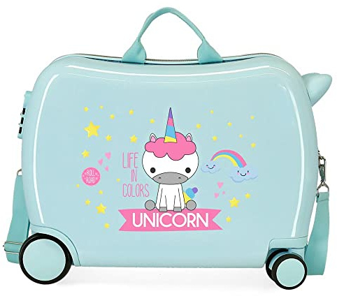 ROLL ROAD Little Me, Maleta Infantil Niñas, Turquesa, Media