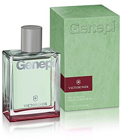 VICTORINOX Genepi Eau de Toilette für Herren, Parfüm mit Minze und Lavendel, Frisch und grün, 100 ml, V0000894