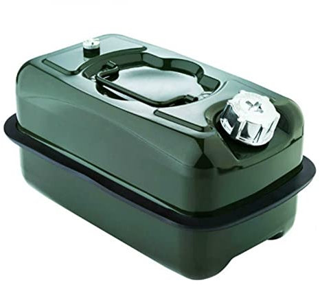 WUTONG El Recipiente de Combustible Diesel de 5 litros de 2 litros con vertido Flexible Jerry Can Bout (Green/Red)