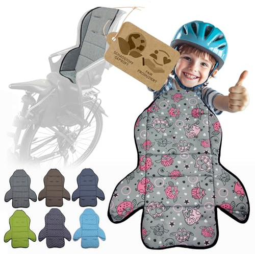 Ersatzbezug kompatibel mit Römer Kinderfahrradsitz – Weiches Ersatzpolster für Fahrradsitz Kinder – Sitzbezug, waschbar bei 30°C – Komfort Polster für Kinder Fahrradsitz MOD3 (Eule $2)
