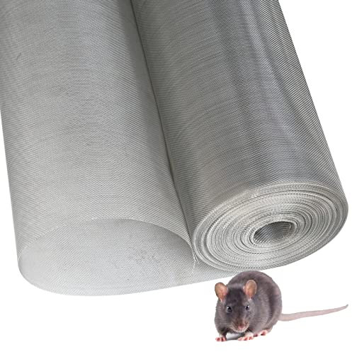 Metallgitter drahtgeflecht 304 Edelstahl Drahtgewebe 20 Mesh Maschendraht Drahtgitter Volierendraht Edelstahlgitter Wire Mesh für Fenster Küche Maulwurfsperre Schutzgitter ( Size : 1x7m/3.28x22.9ft )