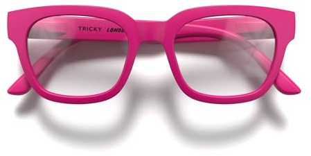 LONDON MOLE® Tricky Gafas de lectura | Lectores cuadrados fríos/rectangulares/trapezoidales | Unisex femenino masculino | Bisagras de muelle