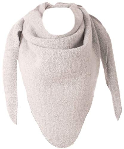 stylx Damen Schal XXL Dreieck Schal flauschig schal-tuch damen dicker dreieckstuch groß Wolle UNI Farben kuschelig
