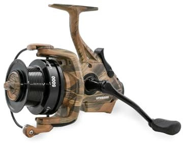 Karpfenrolle York Protheus Camo BC 6000 Freilaufrolle Feederrolle mit Bissanzeiger