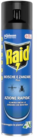 Raid Mosche e Zanzare, 400 ml