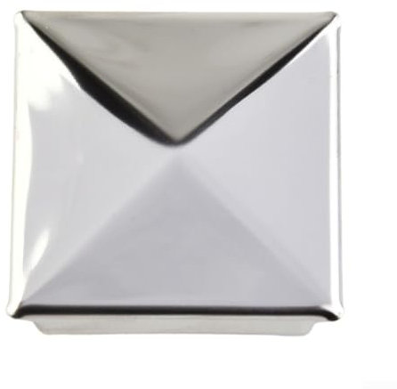 1/10 tappi per pali in acciaio per recinzioni, a forma di piramide, per pali in legno, zincati, coperture per pali in metallo (10 pezzi da 50 mm)