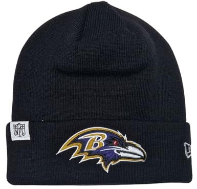 New Era Baltimore Ravens NFL Loop Label Knit Schwarz Beanie - One-Size