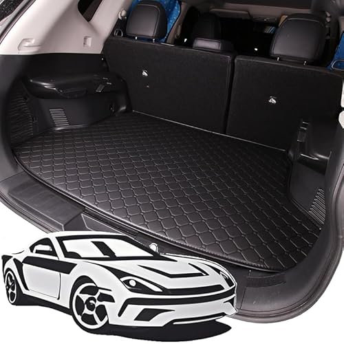 JUZELY Auto Leder Kofferraummatten für Ford Fiesta 2008-2017, Antirutsch Widerstandsfähig Leicht zu Waschen Kratzfest Kofferraumwanne Schutzmatte, Innenraum ZubehöR,B1