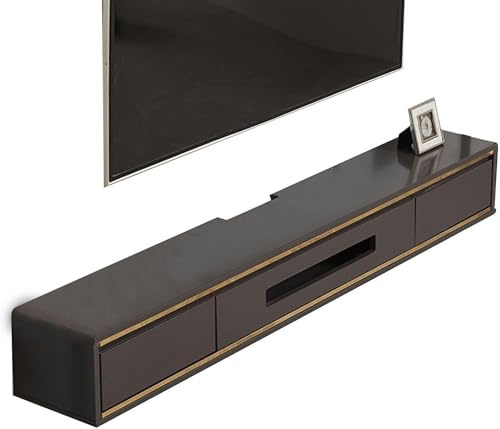 120 Cm TV Stand-TV Lowboard Hanging, Wall Mounting TV Cabinet, Wall-Mounted TV Lowboard, TV Stand for Media Console, Entertainment Center, DVD Storage Shelf, TV Cupboard Hanging ~//