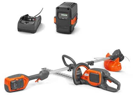 Husqvarna Akkugeräte-Kit – 215iL Rasentrimmer & 215iHD45 Heckenschere + 40-B70 Akku & 40-C80 Ladegerät