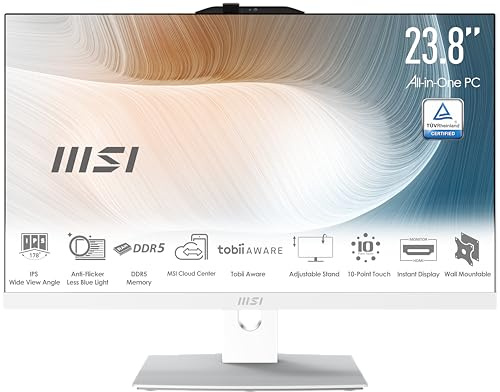 MSI Modern AM242TP 1M-1208DE i3-100U white 16GB W11P - Komplettsystem - Core i3 Mobile (00AE0722-1208)
