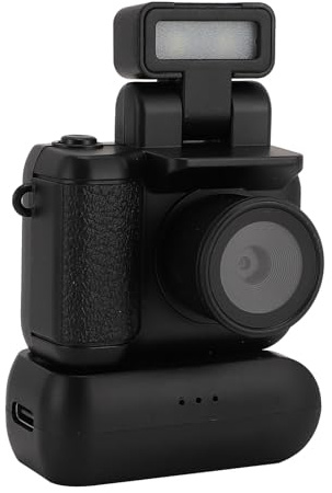 Oreilet Cámara Acción Portátil, Videocámara Viaje Vlog Compacta Alta Definición 2MP 1080p con Pantalla Viaje de Color, Retro Sports CAM para Adolescentes
