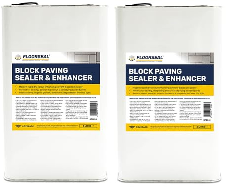 Block Paving Sealer & Enhancer – Naturally Enhanced Wet look Sealer (10 Litre)