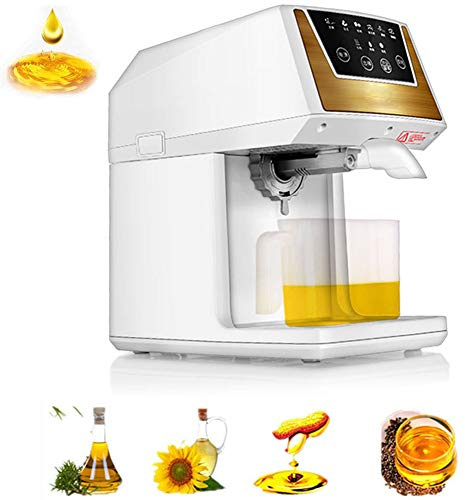 MFRELMNZG Presse à Huile Automatique à Chaud/Froid, extracteur électrique Intelligent à Haute Extraction pour Huile de Noix de Coco, de ricin, d'olive et de Lin