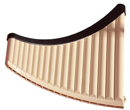 Panflöte Für Erwachsene Panflöte Instrument 16 Oder 18 Rohr Anfänger Bogen C Schlüssel Profi(18 off white)