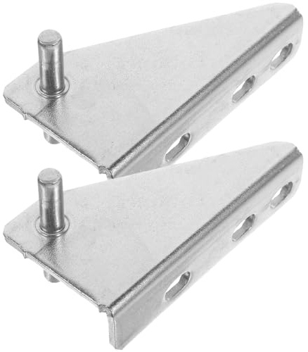 ASAKKURA 2Pcs Stainless Steel Freezer Door Hinges with 35Mm Wheelbase and Noise Reduction Caps, Suitable for Kitchen and Commercial Refrigerator Doors