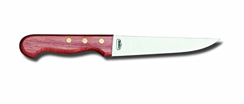 8155-Coltello scanno costa diritta manico legno cm 14
