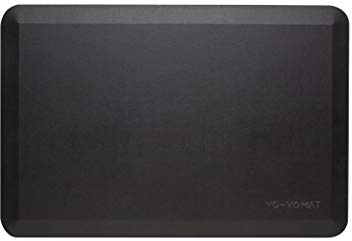 Yo-Yo MAT [M] - Standing Desk Anti-Fatigue Mat (BLACK). “Perfect for any Standing Desk, work stations, Height Adjustable Desk or Kitchen” (Black, 77cm x 50cm)