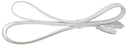 Lumonic 1m RGBW CCT LED Verlängerungskabel weiss Steckverbinder 6 Pin Buchse & Stecker - RGB-Kabel Abmessungen 18x6mm - Für Stromversorgung oder Verlängerung