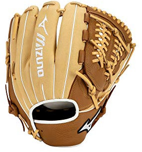 Mizuno GFN1200B4 Franchise Series Pitcher/Outfield Baseball-Handschuh, 30,5 cm, Linkshänder, Hellbraun