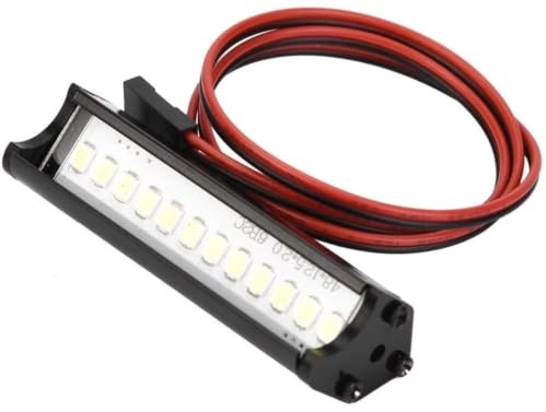 Dilwe RC Car LED Lichtleiste, 55mm RC Crawler LED Lichtleiste LEDs Lampe Zubehör Kompatibel mit für 90046 90048 SCX10 1:10 RC Car