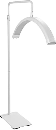 Luz de Pestañas LED, Luz de Pestañas de Media Luna de 50 W, Lámpara Giratoria de 360° para Extensiones de Pestañas, Luz LED con Soporte para Teléfono, Iluminación Ajustable