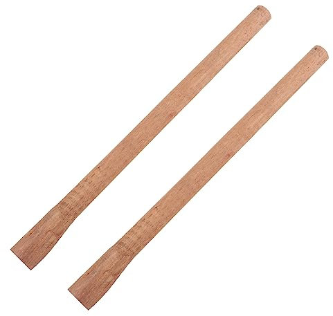 COOLHIYA 2Pcs Wooden Hatchet Handle Replacement Square Handle for Woodworking Camp Use Durable and Reliable Handles for Chopping and Outdoor Activities