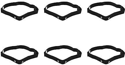 Marclix 6X Brust Gürtel Gurt für für Sports Kabellos Frequenz Pulsmesser,Schwarz