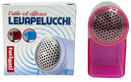 Levapelucchi con Griglia In Metallo - Dimensione 7x7x3cm - Colore Blu o Rosa (Inviato in Modo Casuale) - Per Diversi Tessuti/Vestiti/Stoffe Ruvide