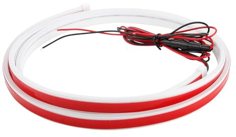 Alnicov Striscia LED per Cofano Auto 70 Pollici 12V Flessibile Impermeabile Luce di Marcia Diurna per Auto Accessorio Decorativo Cofano Universale