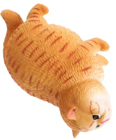 PHENOFICE Künstliche Katzenfigur Kinder Deko Realistisch Kleine Kunststoffkatze Schlafzimmer Schreibtischdekoration