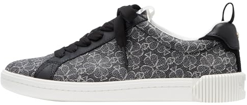 Kate Spade New York Women's Spade Flower Lace Up Sneaker, Black, 5 UK