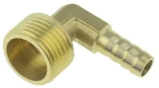 YUTBG Brass Hose Fitting 4mm 6mm 8mm 10mm 12mm 19mm Barb Tail 1/8 1/4 1/2 3/8 Thread Air Water Pipe Connector Adapter Joint-PL-16mm Barb-1I4 Thread