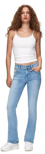 LTB Damen Jeans Fallon 400 - Mid Waist - Bootcut - Blau W27-W34 Baumwolle, Größe:29W / 30L, Farbe:15920-55592 Anova Wash