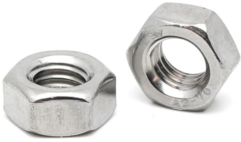20 x Muttern aus Edelstahl M3 – Muttern M3 aus Edelstahl A2 für Metallschrauben, Gewindestange, metrisches Gewinde, Sechskantmutter DIN 934 / ISO 4032