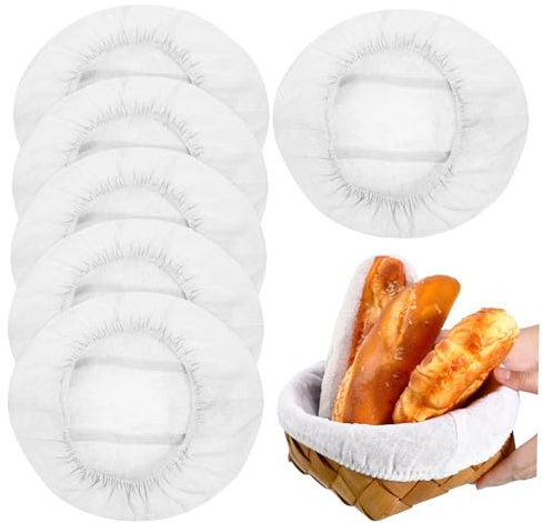 Cabilock 6piezas Forro Banneton Fermentación Pan Cesta Pan Suministros Hornear Masa Madre